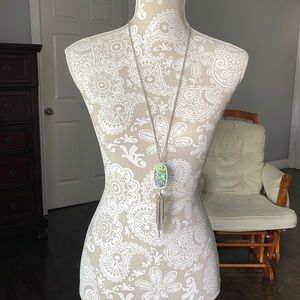 Kendra Scott necklace-aqua marine